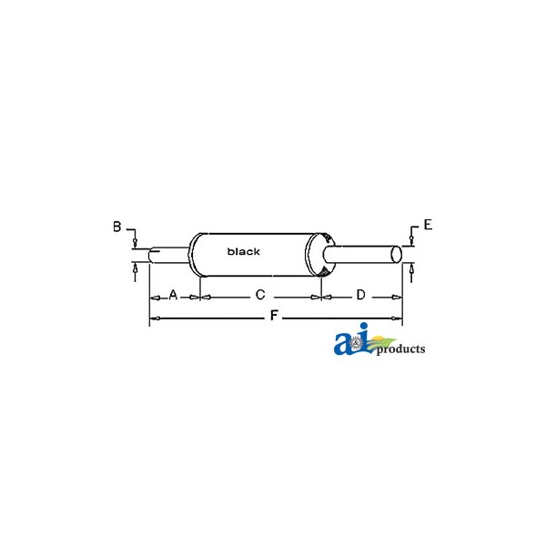 MUFFLER 43" x7" x6.9"
